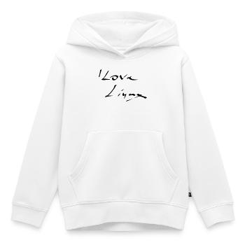 Linux, Software, Programming - Kids Premium Organic Hoodie - white - Front - AI Model Kid Female (0cm)