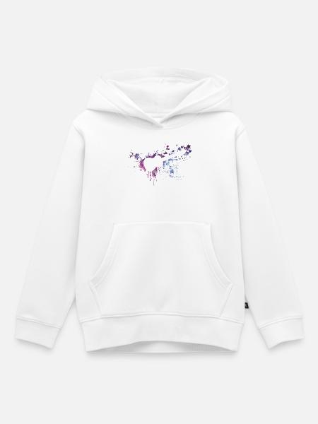 ukulele splash - Kinder Premium Organic Hoodie - Weiß