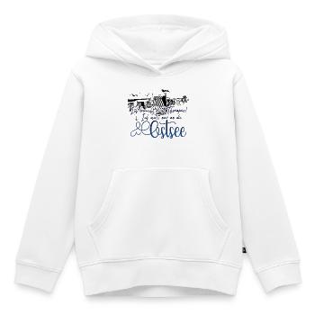 Ostsee! Ich muss nur an die Ostsee - Kinder Premium Organic Hoodie - Weiß - Vorne - AI Model Kid Female (0cm)