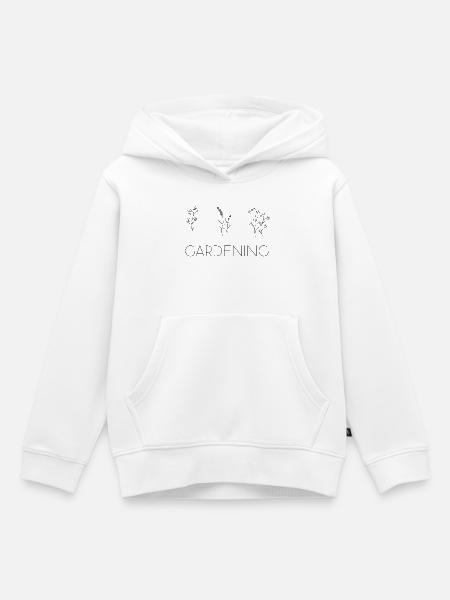 Gardening Gärtnern - Kids Premium Organic Hoodie - white