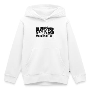 Mountainbike - Kinder Premium Organic Hoodie - Weiß - Vorne - AI Model Kid Female (0cm)