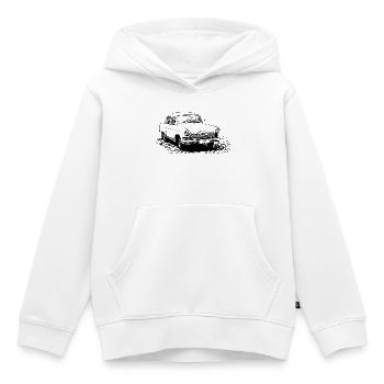 GAZ M-21 Volga - Sweat Premium à capuche enfant bio - blanc - Devant - AI Model Kid Female (0cm)