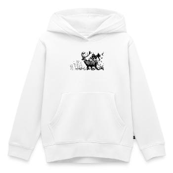Hirsch - Kinder Premium Organic Hoodie - Weiß - Vorne - AI Model Kid Female (0cm)