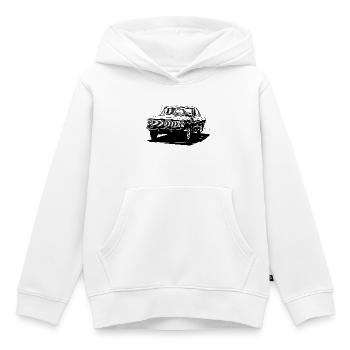GAZ-24 Volga - Sweat Premium à capuche enfant bio - blanc - Devant - AI Model Kid Female (0cm)