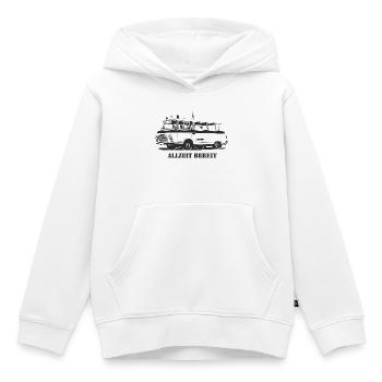 Barkas - B1000 - Ambulance - Sweat Premium à capuche enfant bio - blanc - Devant - AI Model Kid Female (0cm)