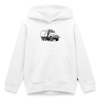 ZIL 131 KO - Kinder Premium Organic Hoodie - Weiß - Vorne - AI Model Kid Female (0cm)