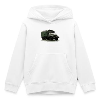 ZIL 131 KO - Kinder Premium Organic Hoodie - Weiß - Vorne - AI Model Kid Female (0cm)