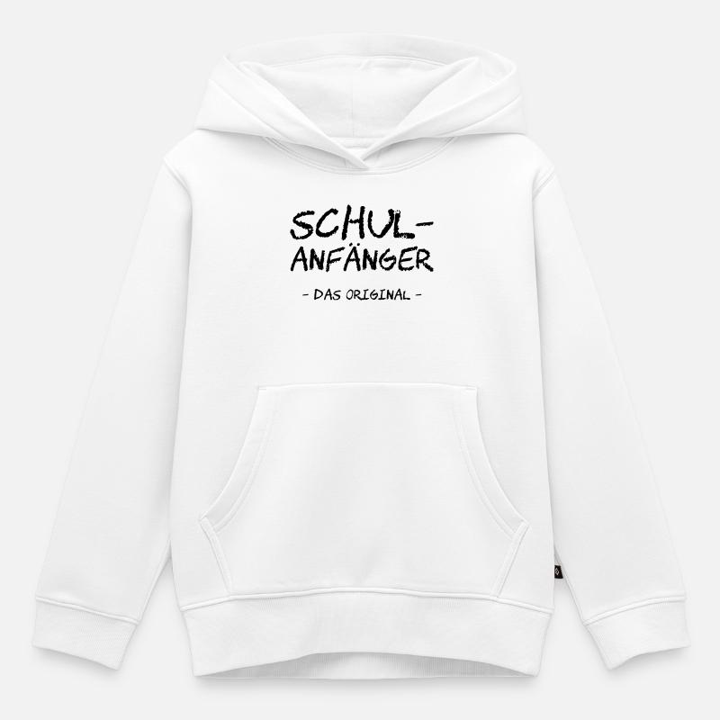 Schulanfänger. Das Original - Kinder Premium Organic Hoodie - Weiß