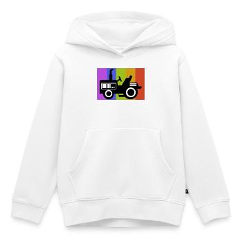 Kraftfahrzeug Biobauer Landleben Farmer Traktor - Kinder Premium Organic Hoodie - Weiß - Vorne - AI Model Kid Female (0cm)