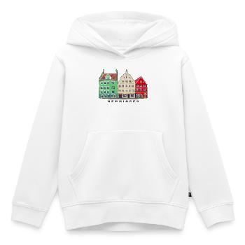Memmingen, Bayern, Süddeutschland, Handzeichnung - Kinder Premium Organic Hoodie - Weiß - Vorne - AI Model Kid Female (0cm)