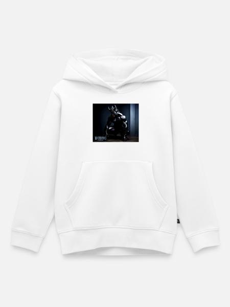 Darkness devil side - Kinder Premium Organic Hoodie - Weiß