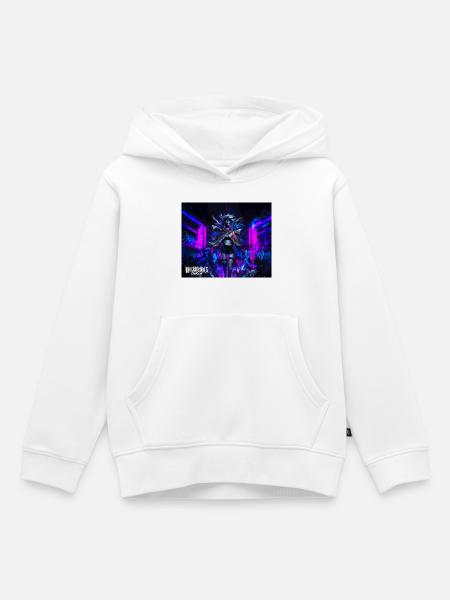 graffiti punk anime - Kinder Premium Organic Hoodie - Weiß