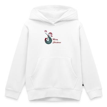 Give Empfangen Frohe Weihnachten - Kinder Premium Organic Hoodie - Weiß - Vorne - AI Model Kid Female (0cm)
