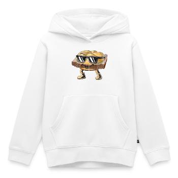 Leberkas Le.Ka.Se.Mi.Gu–charakter mit Sonnenbrille - Kinder Premium Organic Hoodie - Weiß - Vorne - AI Model Kid Female (0cm)
