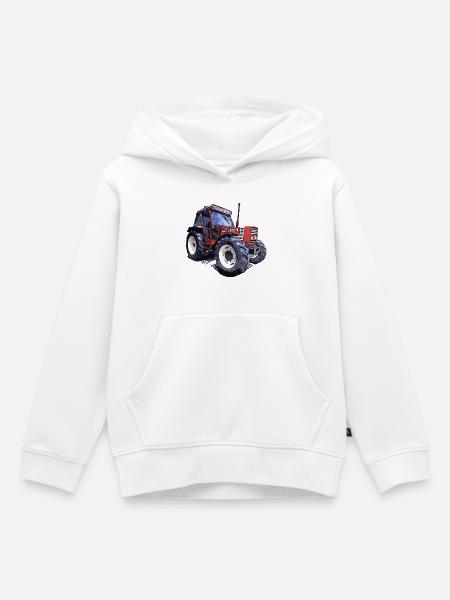 Feldkraft 80-90 - Kinder Premium Organic Hoodie - Weiß