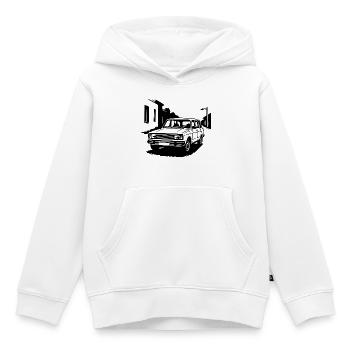 Ostblock-Legende - Kinder Premium Organic Hoodie - Weiß - Vorne - AI Model Kid Female (0cm)