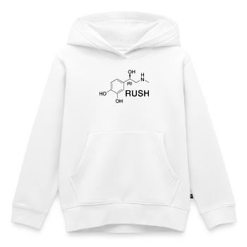 Adrenaline Rush Scientific Pattern - Kids Premium Organic Hoodie - white - Front - AI Model Kid Female (0cm)