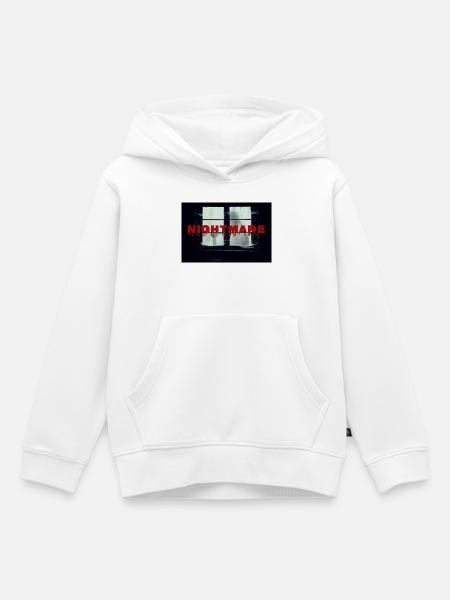 Albtraum_Geist_Halloween - Kinder Premium Organic Hoodie - Weiß