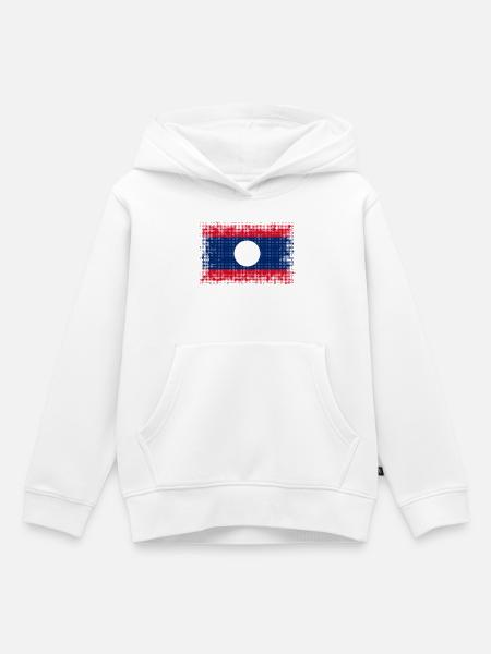 Laos - Kinder Premium Organic Hoodie - Weiß