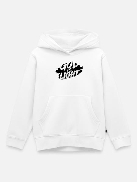 Gott ist Licht - Kinder Premium Organic Hoodie - Weiß