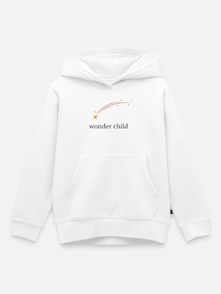 Wonder Child Shooting Star Arc - Kinder Premium Organic Hoodie - Weiß