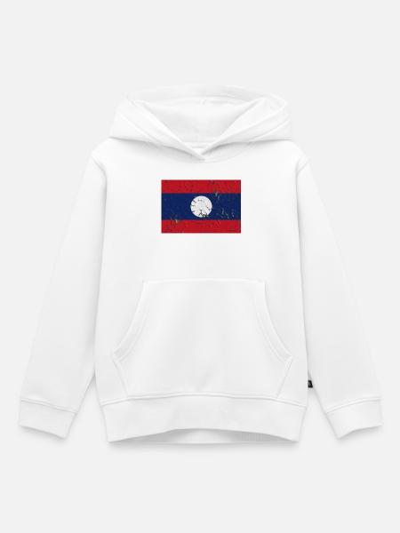Laos Laos - Kinder Premium Organic Hoodie - Weiß