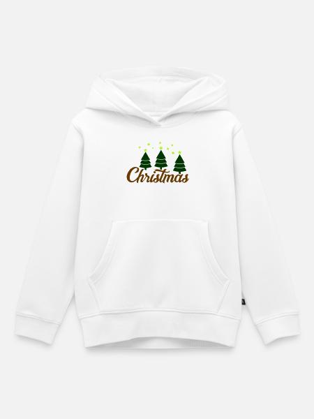 christmas - Kinder Premium Organic Hoodie - Weiß