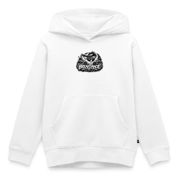 Breakdance Power – Style urbain urbain - Sweat Premium à capuche enfant bio - blanc - Devant - AI Model Kid Female (0cm)