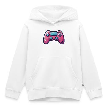 Gamer, Videospiel-Leidenschaft, Gamepad - Kinder Premium Organic Hoodie - Weiß - Vorne - AI Model Kid Female (0cm)