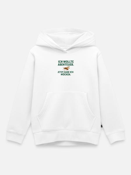 Abenteuer vs Mücken - Kinder Premium Organic Hoodie - Weiß