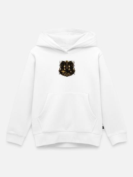 Okkulte Zwillinge der Erkenntnis - Kinder Premium Organic Hoodie - Weiß