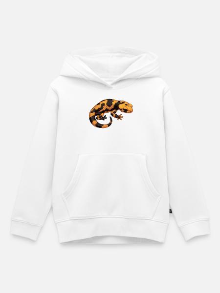 Feuersalamander Salamander - Kinder Premium Organic Hoodie - Weiß