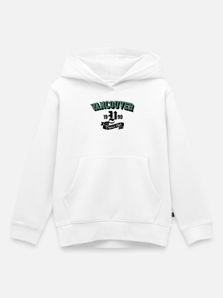 Vancouver Original Style Bogen-Tee - Kinder Premium Organic Hoodie - Weiß