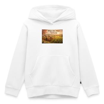 Historische Feldarbeit im Sonnenlicht - Kinder Premium Organic Hoodie - Weiß - Vorne - AI Model Kid Female (0cm)