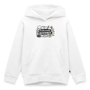 Réfléchisseur professionnel - Sweat Premium à capuche enfant bio - blanc - Devant - AI Model Kid Female (0cm)