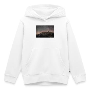 Die Nacht SKy über den Agrafa-Bergen - Kinder Premium Organic Hoodie - Weiß - Vorne - AI Model Kid Female (0cm)