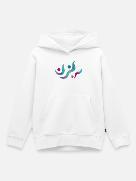yoga-design_22 - Kinder Premium Organic Hoodie - Weiß