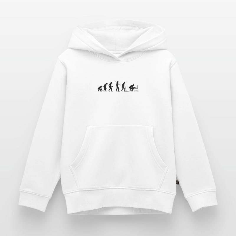 Programmer Computer Freak Evolution Kids Premium Organic Hoodie