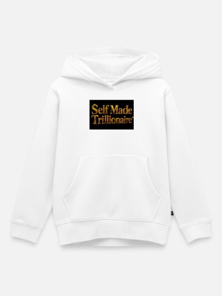 Selbstgemachter Milliardär - Kinder Premium Organic Hoodie - Weiß
