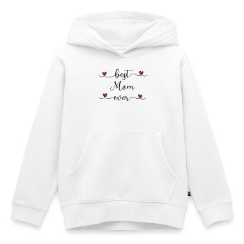 Mama-Herz-Geschenk - Kinder Premium Organic Hoodie - Weiß - Vorne - AI Model Kid Female (0cm)