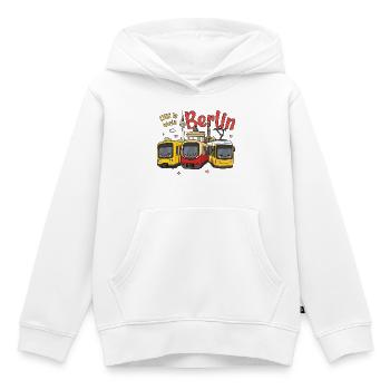 Ditt is mein Berlin - Kinder Premium Organic Hoodie - Weiß - Vorne - AI Model Kid Female (0cm)