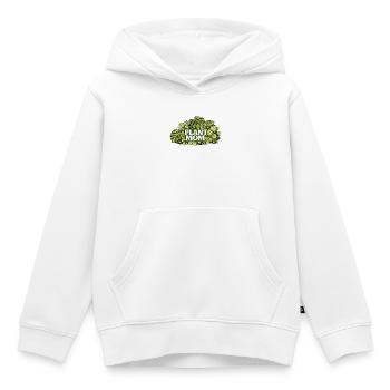 Plant Mom Green Leaf Logo - Kids Premium Organic Hoodie - white - Front - AI Model Kid Female (0cm)