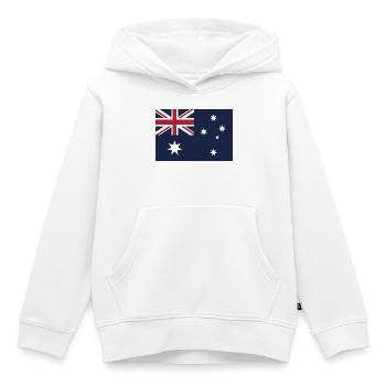 Show off your colors - Australia - Kids Premium Organic Hoodie - white - Front - AI Model Kid Female (0cm)