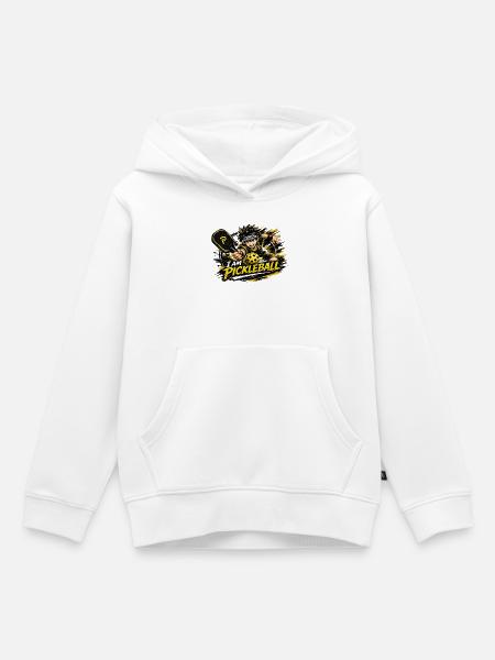 ICH BIN PICKLEBALL - Kinder Premium Organic Hoodie - Weiß