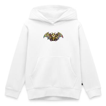 Regenbogenbat mit Flügeln - Kinder Premium Organic Hoodie - Weiß - Vorne - AI Model Kid Female (0cm)