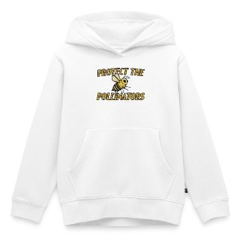 Bestäuber schützen, Bienenkunst - Kinder Premium Organic Hoodie - Weiß - Vorne - AI Model Kid Female (0cm)