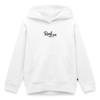 Real Love Silhouette - Kinder Premium Organic Hoodie - Weiß - Vorne - AI Model Kid Female (0cm)