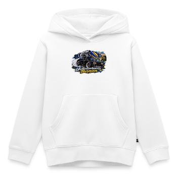 Unzerstörbares Bosnien  - Kinder Premium Organic Hoodie - Weiß - Vorne - AI Model Kid Female (0cm)