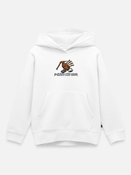 E-Gitarre Kann Jeder - Kinder Premium Organic Hoodie - Weiß