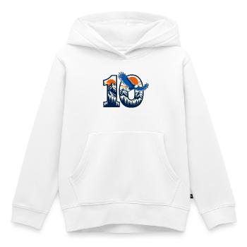 10. Geburtstag Eagle Shirt für Kinder - Kinder Premium Organic Hoodie - Weiß - Vorne - AI Model Kid Female (0cm)